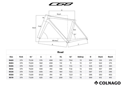 Colnago C68 Disc Frameset [HRGG]